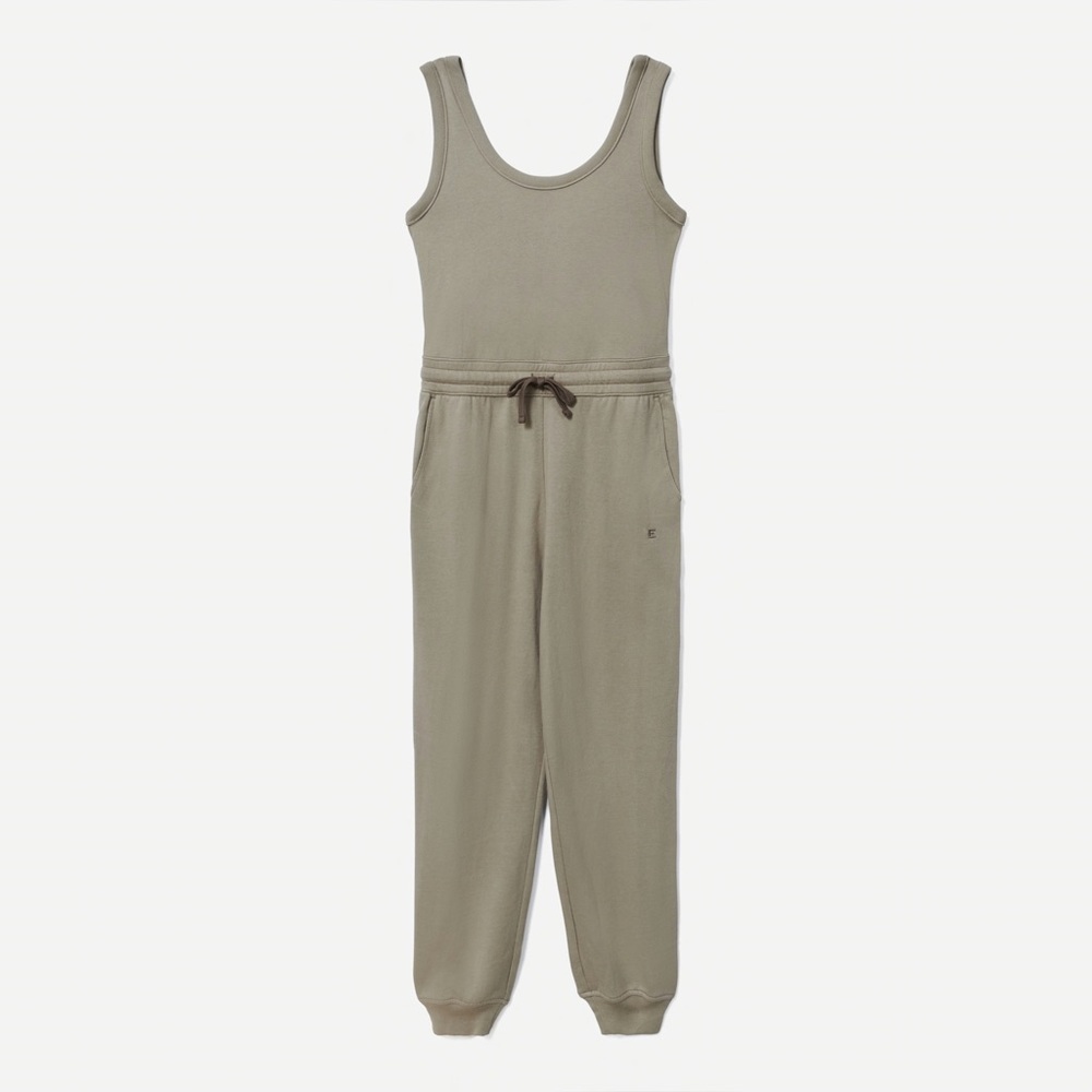 Everlane French Terry Green Jumpsuit!